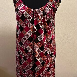 Tory Burch Pink Tropical Print Judy Dress